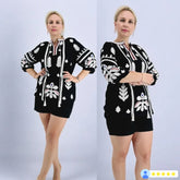 Bluza stilizata neagra Mallorca 2