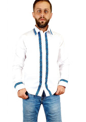 Camasa barbateasca cu motive traditionale - Model I