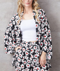 Compleu dama Negru cu Flori