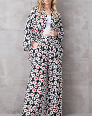 Compleu dama Negru cu Flori