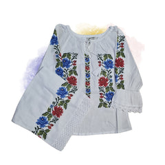 Compleu Traditional cu broderie pentru fetite - Leila