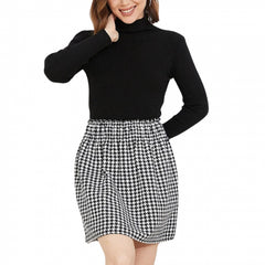 Fusta mini cu model carouri