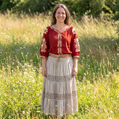 Fusta Scurta cu broderie -