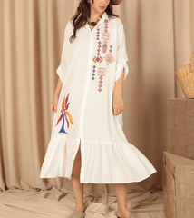 Rochie de dama cu broderie