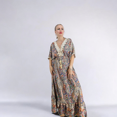 Rochie lunga satinata Sephora