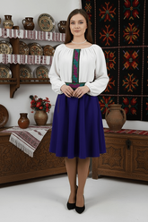 Rochie stilizata cu motive traditionale Margareta