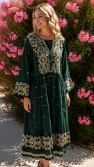 Rochie Traditionala cu broderie Melania 4