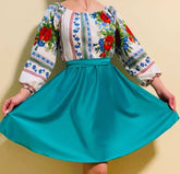 Rochie Traditionala stilizata cu maci 12