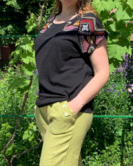 Tricou brodat Sanzi