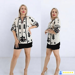 Bluza stilizata crem Mallorca