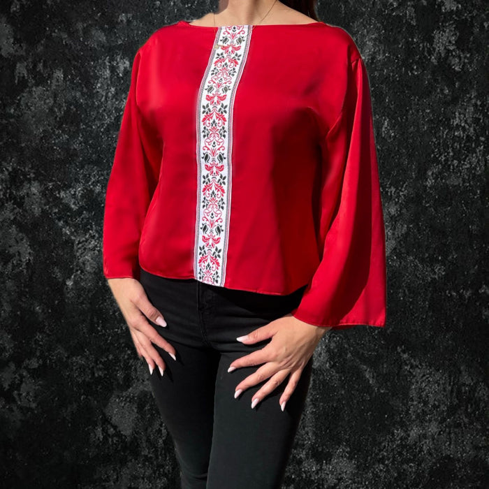 Bluza stilizata cu motive traditionale Ionica