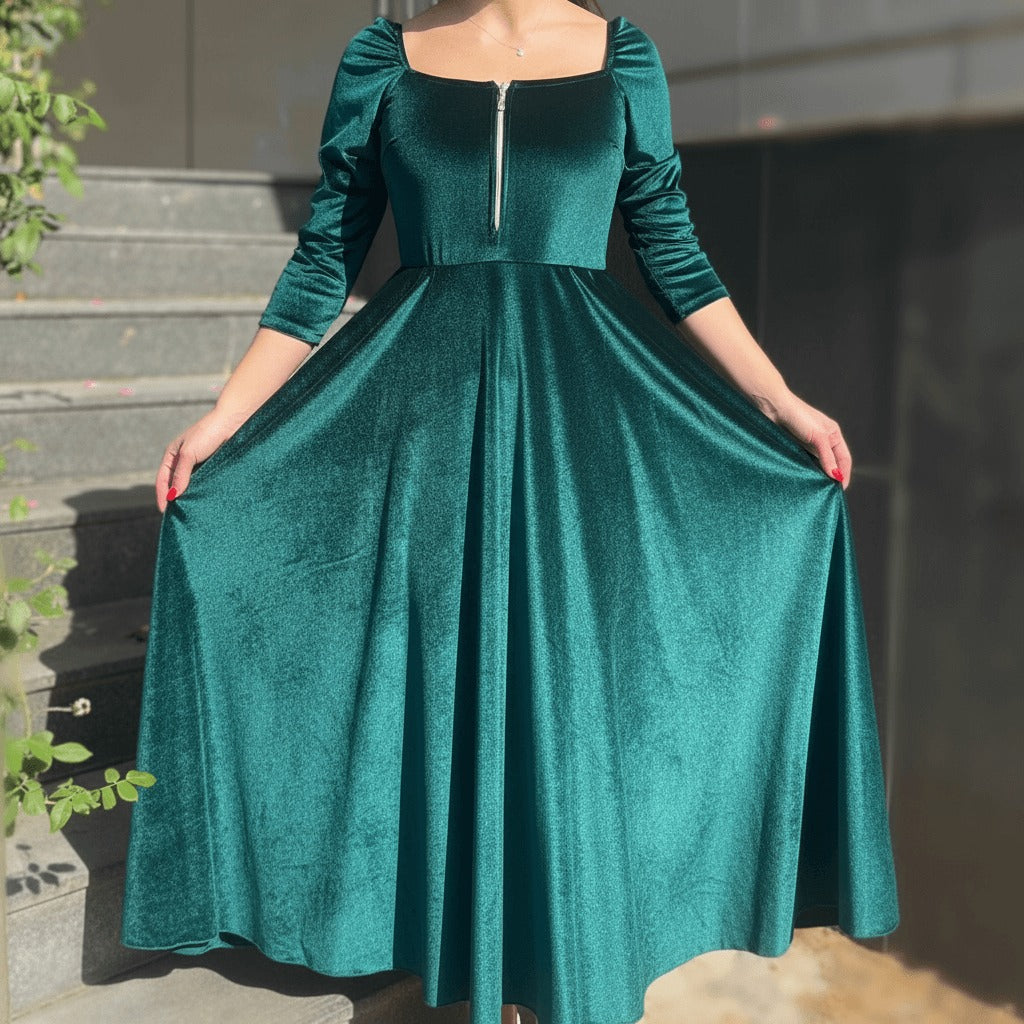 Rochie eleganta din catifea Ecaterina