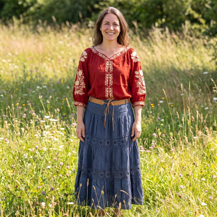 Fusta Scurta cu broderie -