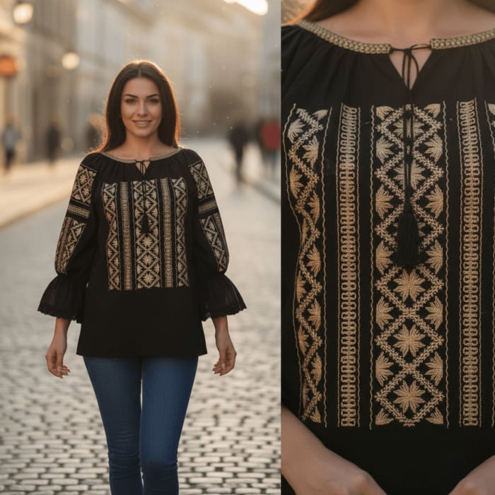 Ie Traditionala neagra Romanita 2