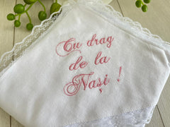 Pled bbc bebelus cu mesaj brodat