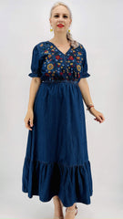 Rochie din Denim traditionala Madi 3