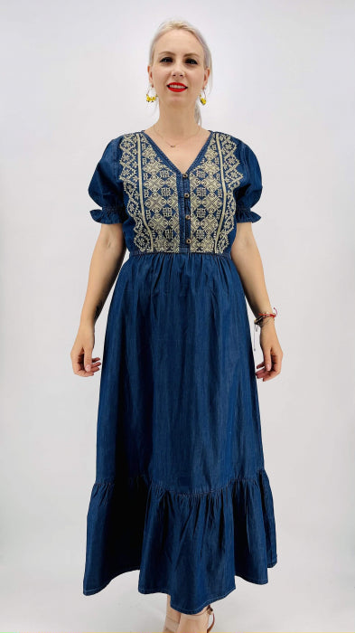 Rochie din Denim traditionala Madi 2