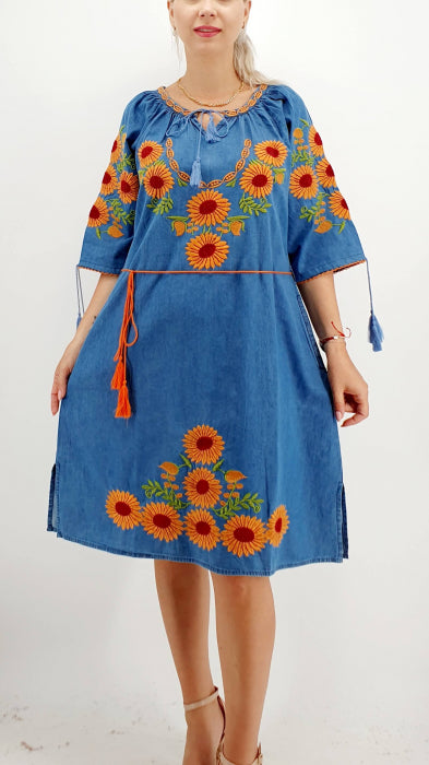 Rochie din Denim traditionala Priscilla