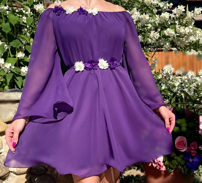Rochie eleganta din voal Mioara 4