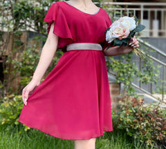Rochie Eleganta Scurta din voal Victorita