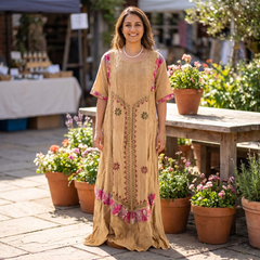 Rochie Lunga Brodata Miuta 109