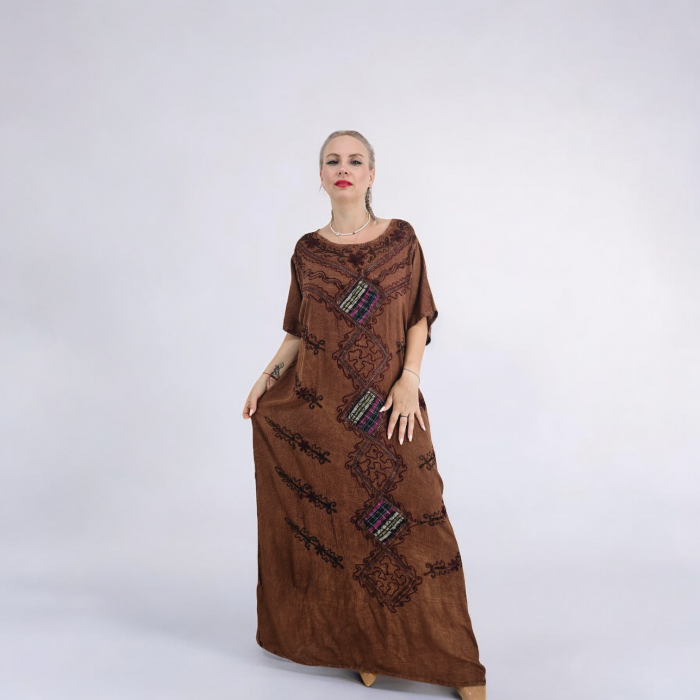 Rochie Lunga Brodata Miuta 91
