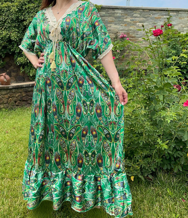 Rochie lunga satinata Sephora 2