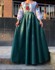 Rochie Traditionala stilizata cu Maci 8
