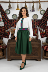 Rochie stilizata cu motive traditionale Margareta