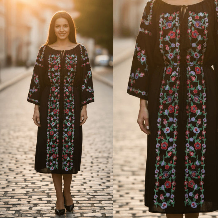 Rochie Traditionala cu broderie Dafina 3