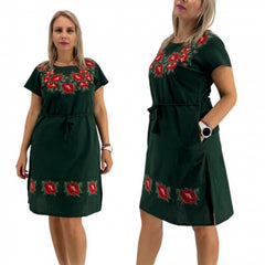 Rochie Traditionala cu broderie Iris 3