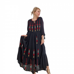 Rochie Traditionala cu broderie Sonora