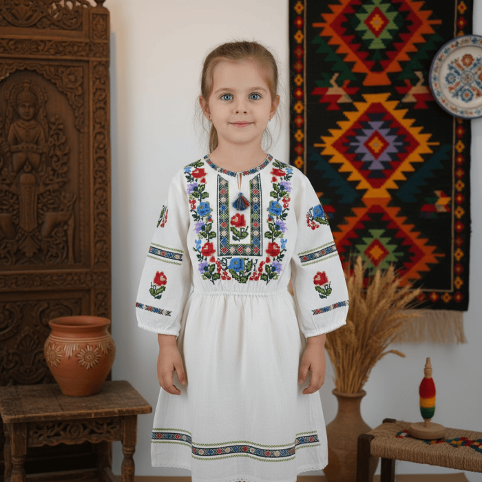 Rochita Traditionala cu broderie Leila 3