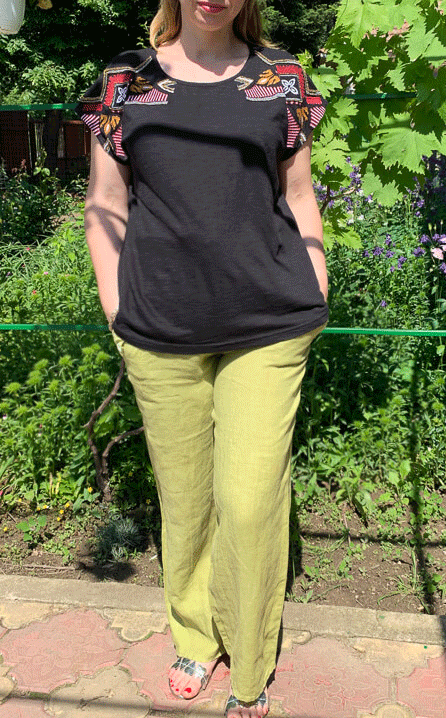 Tricou brodat Sanzi