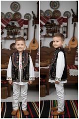 Vesta Traditionala copii negru 11